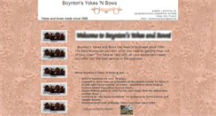 Desktop Screenshot of boyntonsyokesnbows.com