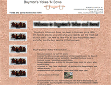 Tablet Screenshot of boyntonsyokesnbows.com